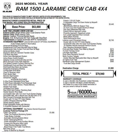 2025 RAM 1500 Laramie