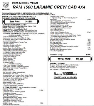 2025 RAM 1500 Laramie