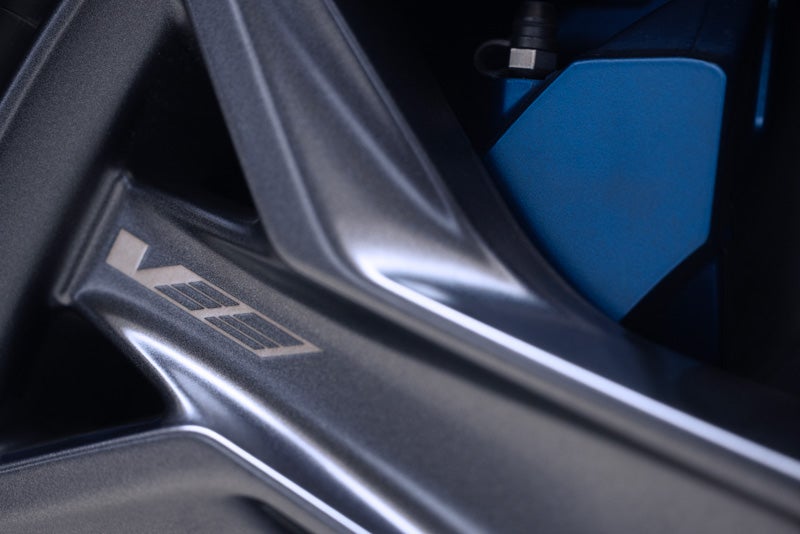 Close-up of the 2026 OPTIQ-V Brembo Performance Front Brakes | Colonial Cadillac in Woburn MA